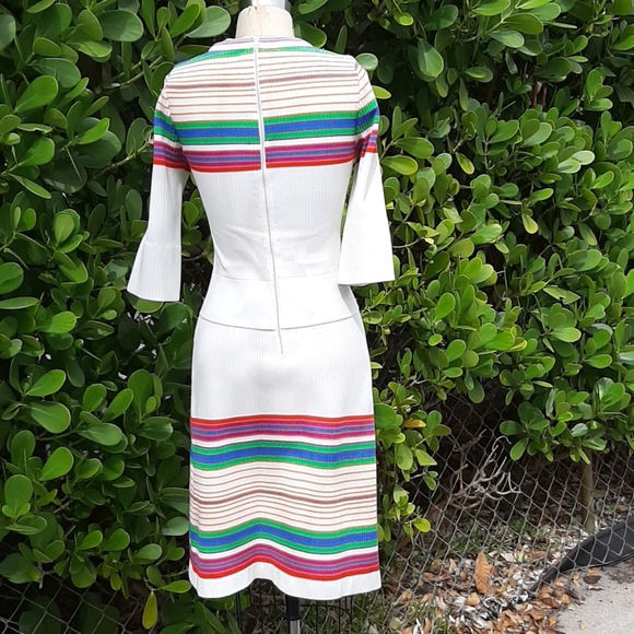 Vintage knit striped dress - Picture 4 of 4